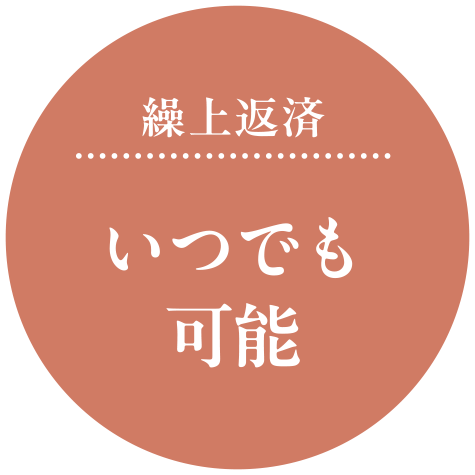 繰上返済　いつでも可能